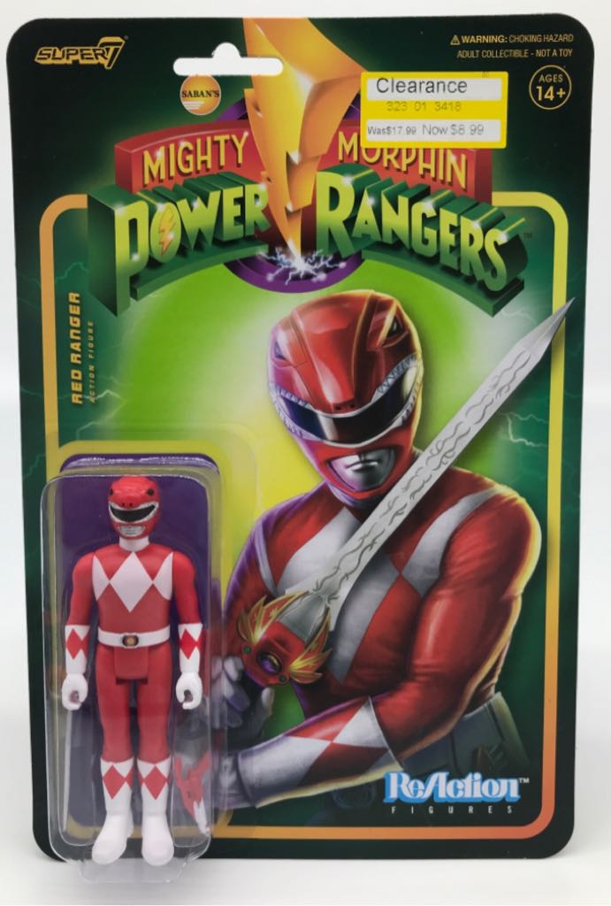 Power Rangers: Red Ranger - Super 7 (ReAction Figures) action figure collectible - Main Image 2