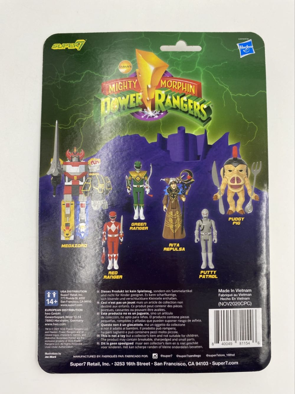 Power Rangers: Red Ranger - Super 7 (ReAction Figures) action figure collectible - Main Image 3