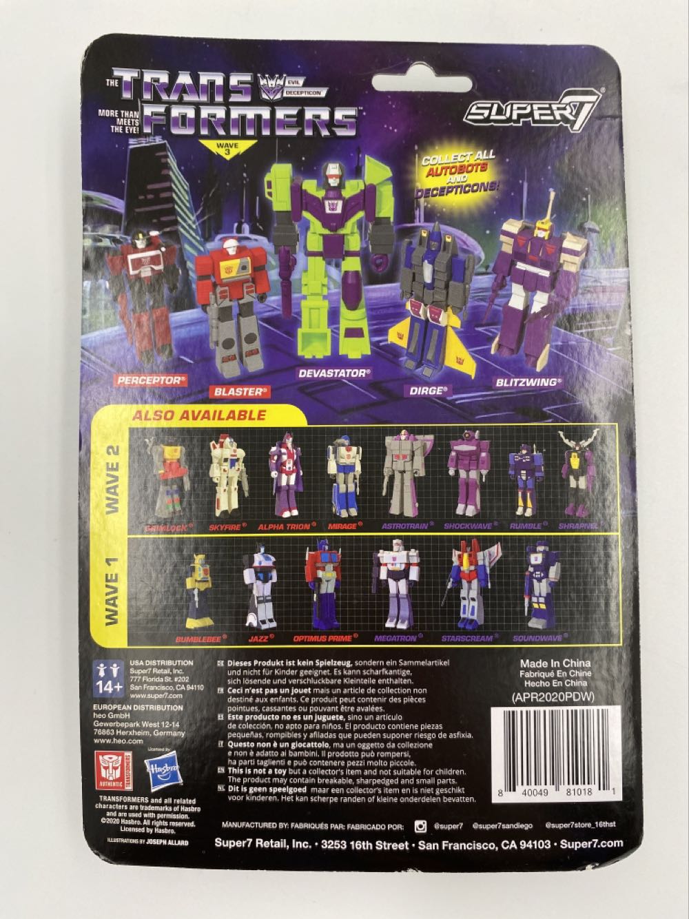 Transformers: Megatron - Super 7 (ReAction Figures) action figure collectible - Main Image 3