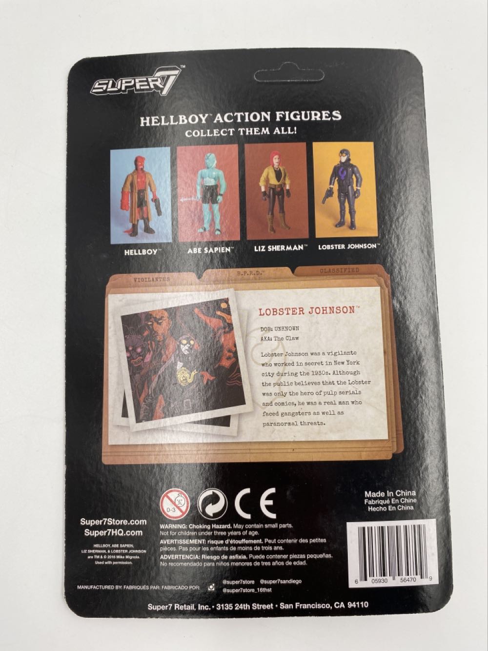 Hellboy: Lobster Johnson - Super7 (ReAction Figures) action figure collectible - Main Image 3