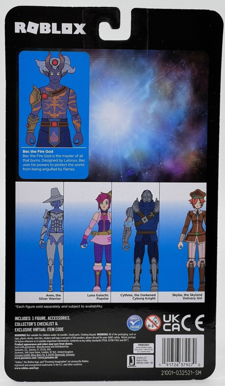 Roblox: Bec The Fire God - Jazwares (Roblox Imagination Collection) action figure collectible - Main Image 4