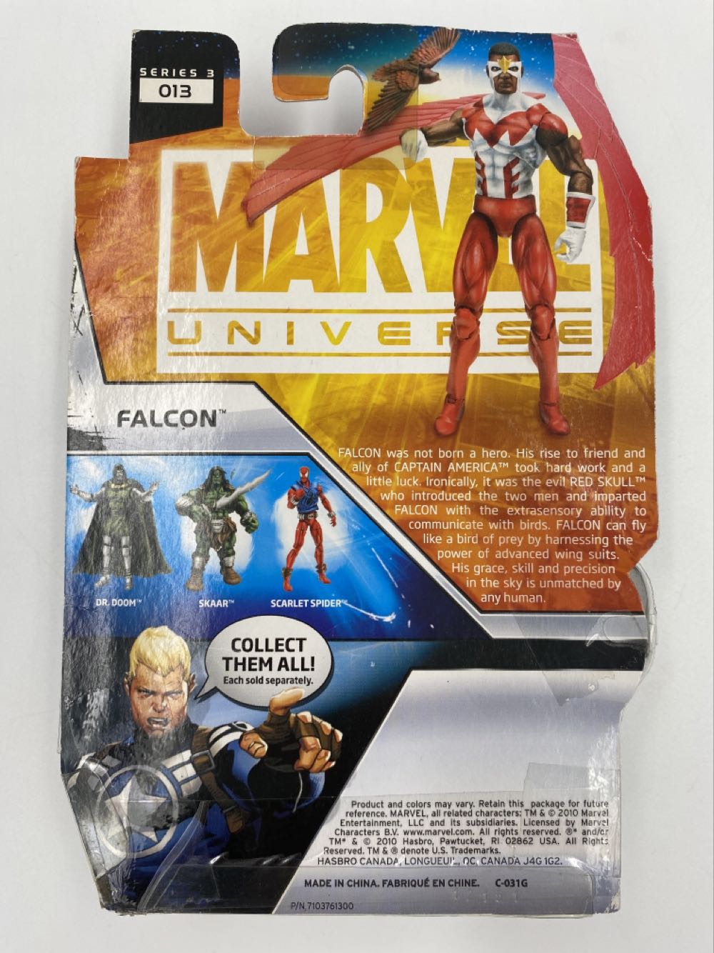 Marvel: Falcon w/Redwing - Hasbro (Marvel Universe Fury Files) action figure collectible - Main Image 3