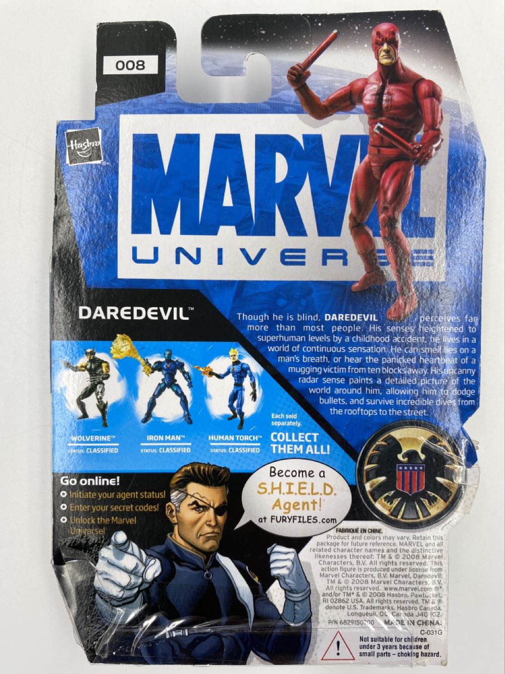 Marvel: Daredevil - Hasbro (Marvel Universe Fury Files) action figure collectible - Main Image 3