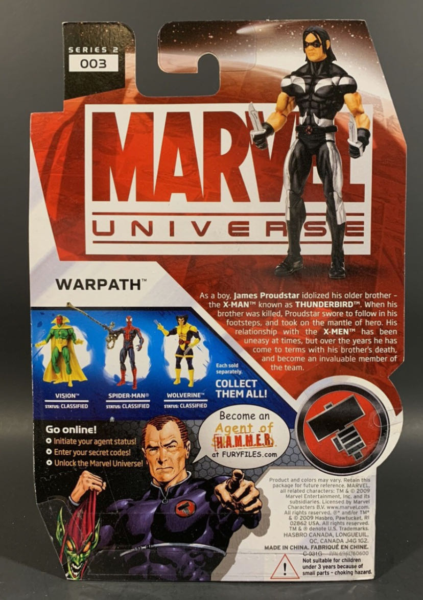 Marvel: Warpath - Hasbro (Marvel Universe Fury Files) action figure collectible - Main Image 4