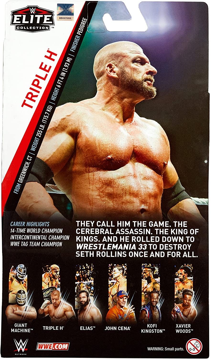 Triple H - Mattel (WWE Elite Series 60) action figure collectible [Barcode 887961573008] - Main Image 2