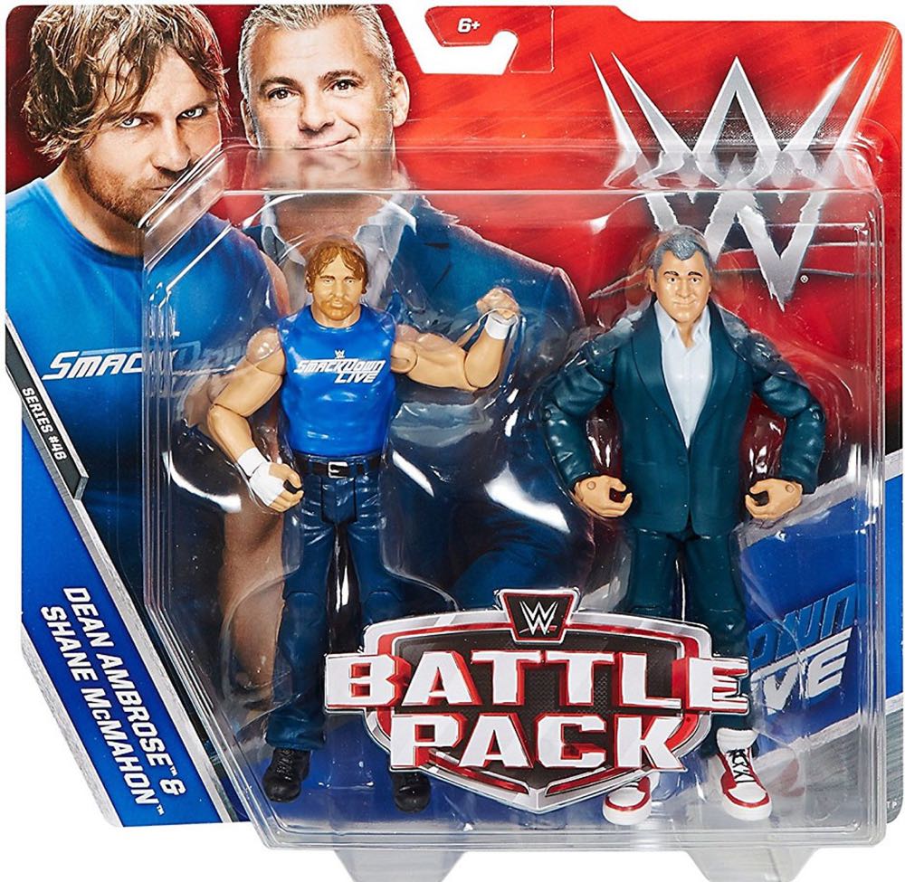 Shane Mcmahon And Dean Ambrose - Basic Series Two Pack - Mattel Wwe (Wwe Wrestling) action figure collectible - Main Image 2
