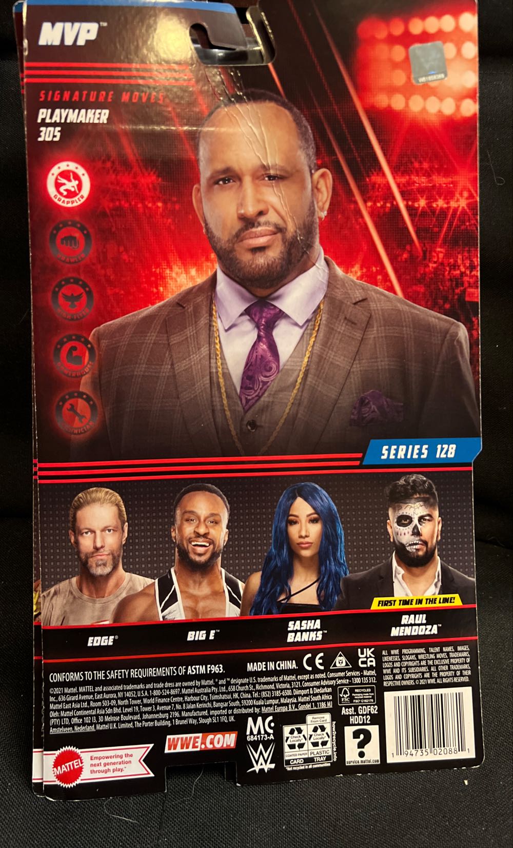 MVP - Mattel (WWE Basic Series 128) action figure collectible [Barcode 194735020881] - Main Image 2