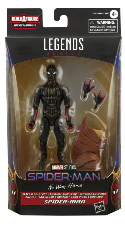 Marvel Legends Spider Man Black And Gold Suit BAF Armadillo - Hasbro Marvel Legends (Marvel Legends) action figure collectible - Main Image 2