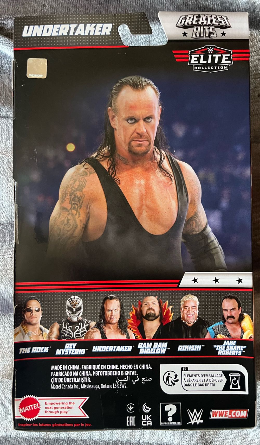 Undertaker (Elite) - Mattel Wwe (Wwe Elite) action figure collectible [Barcode 194735137459] - Main Image 2