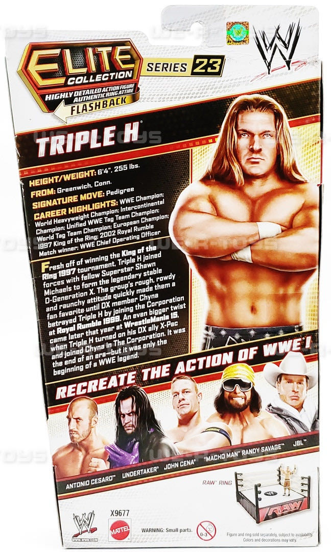 Triple H - Mattel (Mattel Elite Collection) action figure collectible - Main Image 2