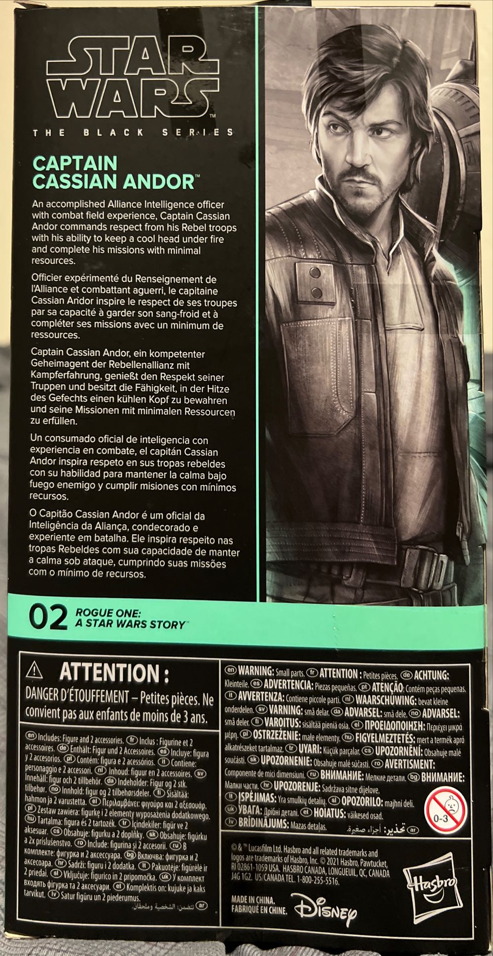 Cassian Andor (captain) - Disney / Hasbro (Rogue One: A Star Wars Story) action figure collectible [Barcode 5010993899722] - Main Image 2