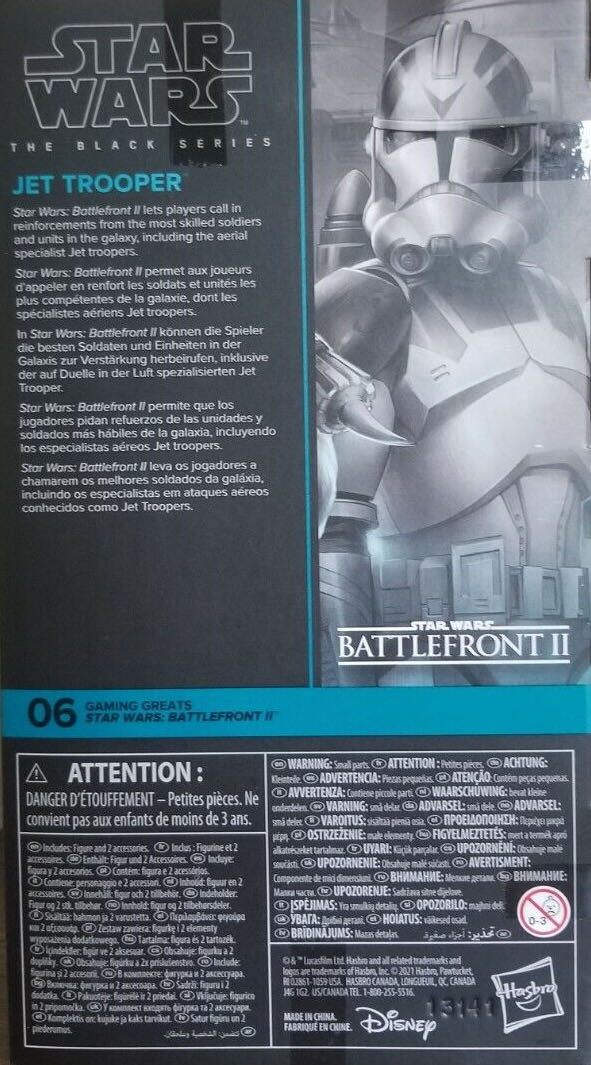 Jet Trooper-Gaming Greats 06 - Disney / Hasbro (Star Wars: Battlefront II) action figure collectible [Barcode 5010993873876] - Main Image 2