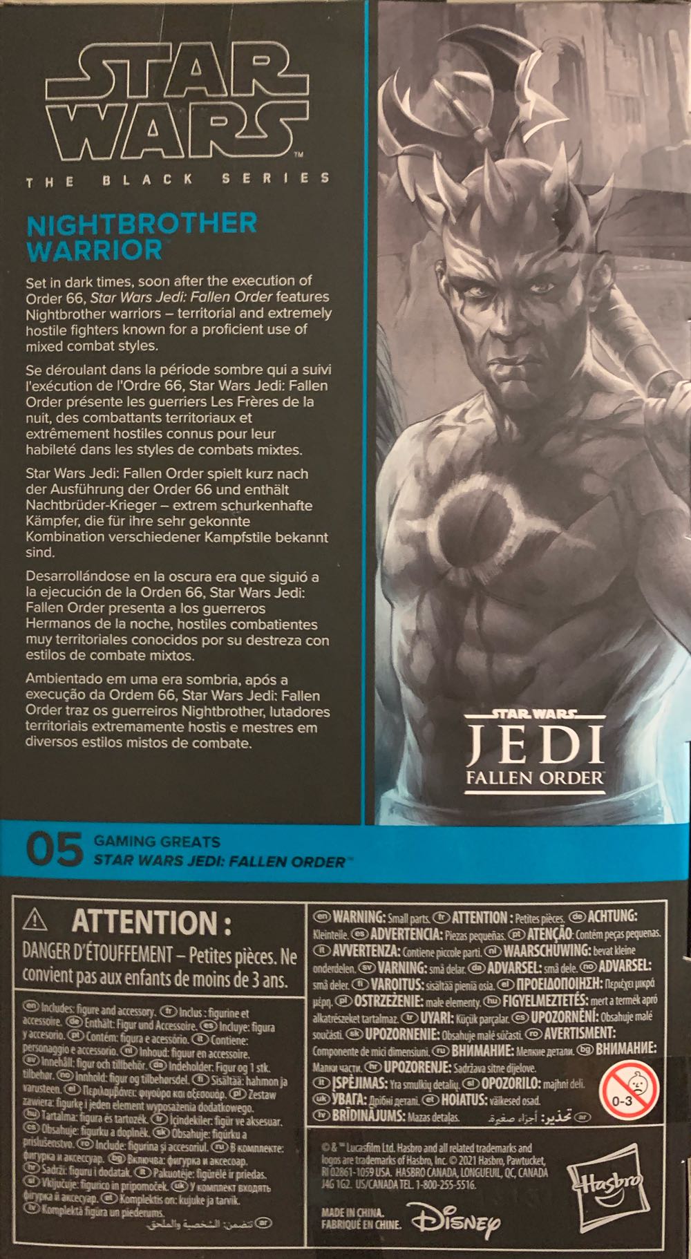 Gaming Greats - #05 Nightbrother Warrior - Disney / Hasbro (Star Wars Jedi: Fallen Order) action figure collectible [Barcode 5010993873838] - Main Image 2