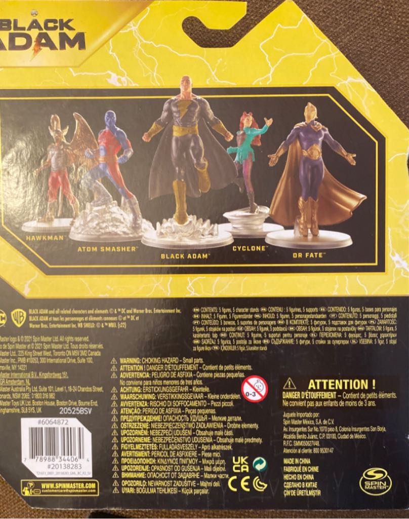 Black And Justice Society - Spin Master (Black Adam) action figure collectible [Barcode 778988344064] - Main Image 2