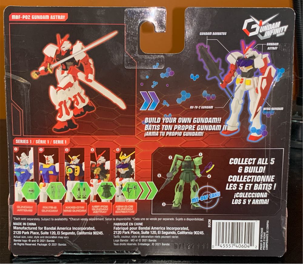 Mb-Po2 Gundam Astray - Ban Dai (Gundam Infinity Series) action figure collectible [Barcode 045557406042] - Main Image 3