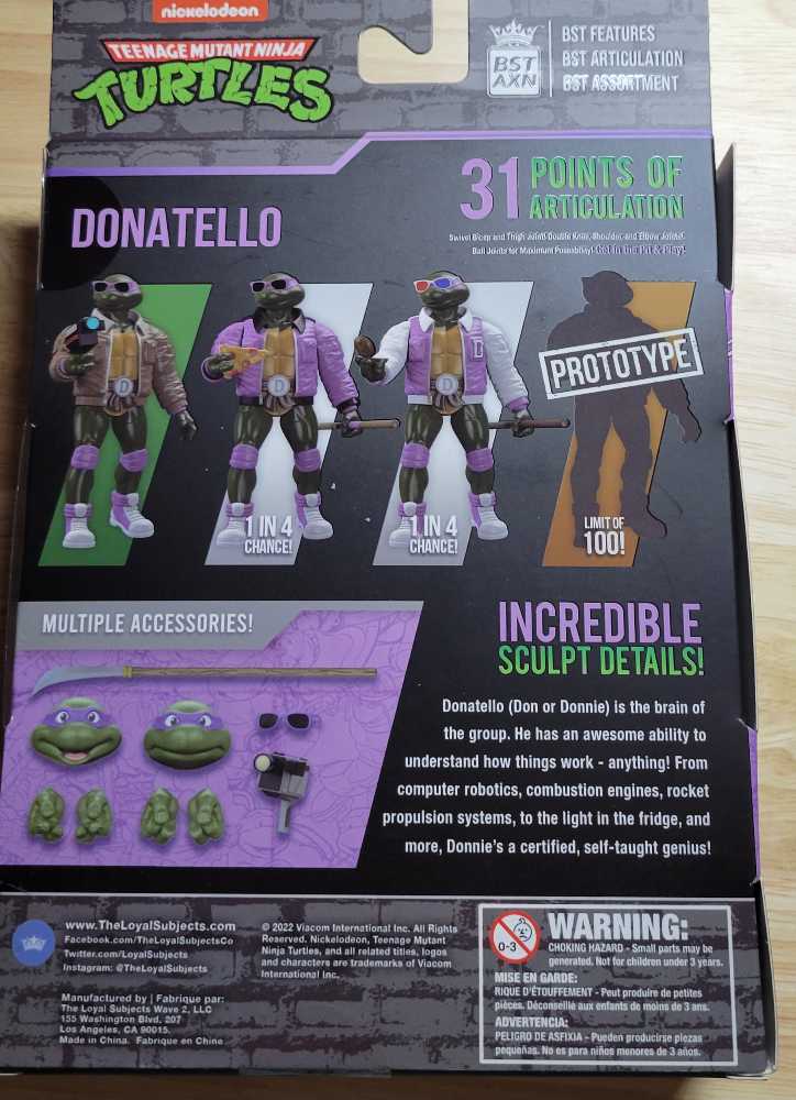 Donatello - BST AXN (TMNT) action figure collectible [Barcode 850039772467] - Main Image 3