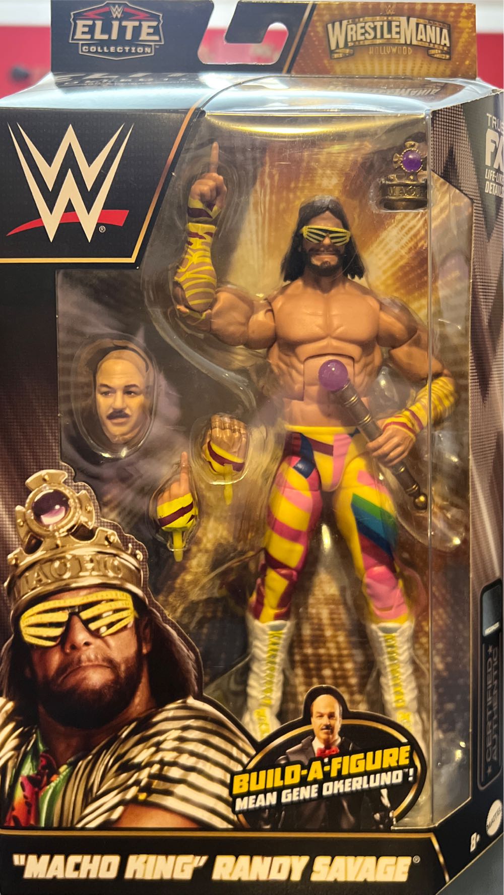 “Macho King” Randy Savage - Mattel (Mattel Elite Collection Wrestlemania) action figure collectible [Barcode 194735105663] - Main Image 2