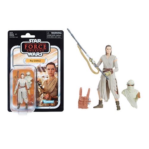 Rey (Jakku) ** TAPED CARD - Hasbro (Star Wars The Vintage Collection) action figure collectible - Main Image 2
