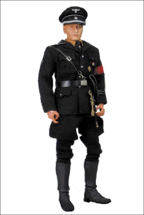 SS. Scharführer Dressed In Black SS. Service Dress - In The Past Toys (World War II) action figure collectible - Main Image 2