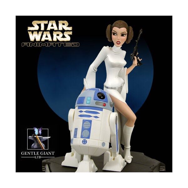 Star Wars Animated Princess Leia Limited Edition Maquette - Gentle Giant LTD (Star Wars) action figure collectible [Barcode 871810001071] - Main Image 2