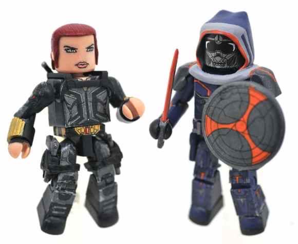 Black Widow & Taskmaster (Black Widow) - Art Asylum (MiniMates) action figure collectible [Barcode 699788835340] - Main Image 3