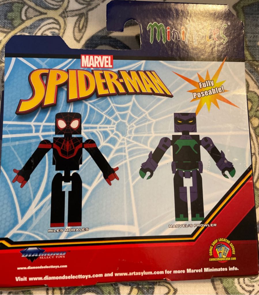 Minimates Waldgreens Exclusive Spider-man Miles Morales  And Prowler  - Art Asylum (Comic Book) action figure collectible [Barcode 699788835265] - Main Image 2