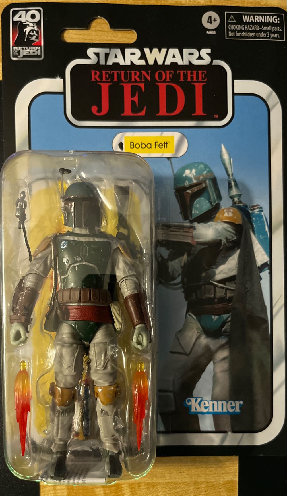 Star Wars 40th Anniversary Black Series Boba Fett (Return Of The Jedi) - Hasbro (Star Wars Episode VI: Return of the Jedi) action figure collectible [Barcode 5010996130730] - Main Image 3