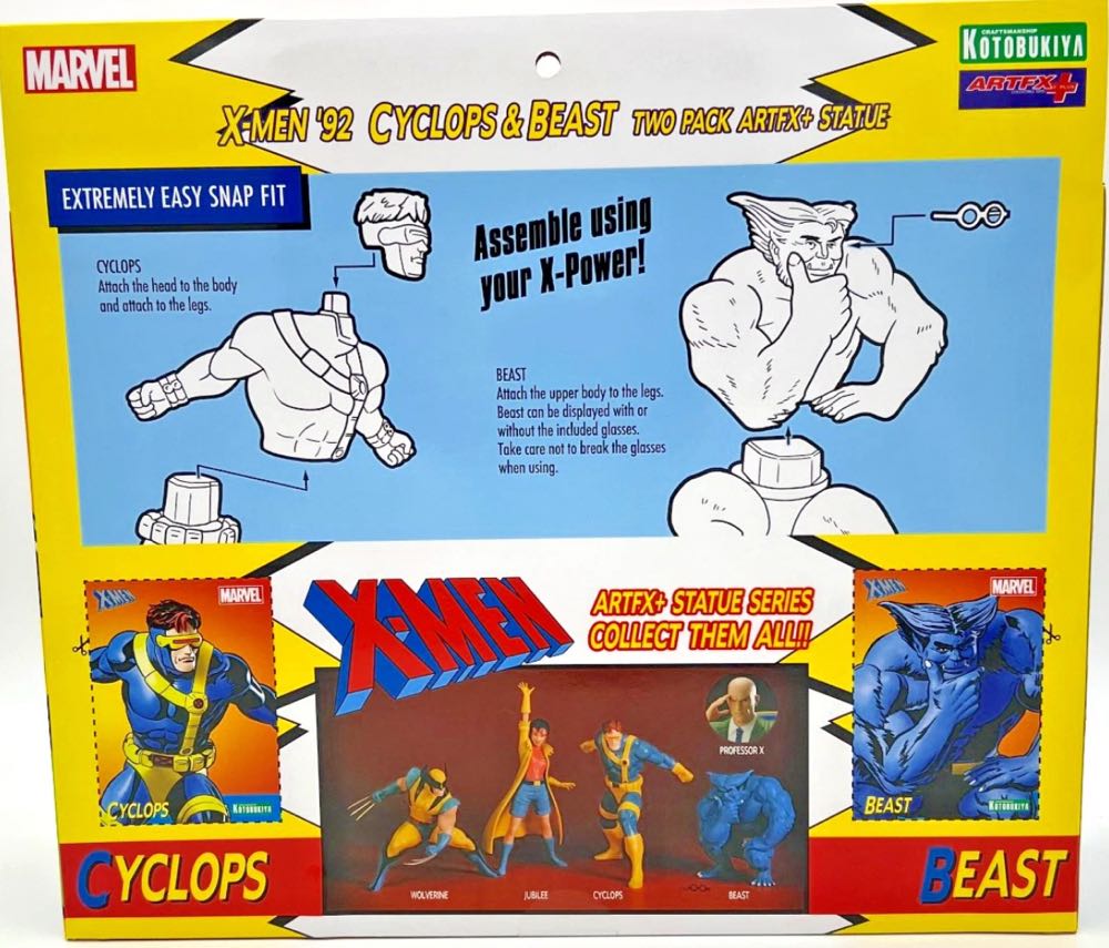 X-Men 92 Statue Cyclops & Beast X-Men ‘92 ARTFX + - Cyclops & Beast - Kotobukiya Artfx+ (Marvel X-Men ‘92) action figure collectible [Barcode 4934054093625] - Main Image 4