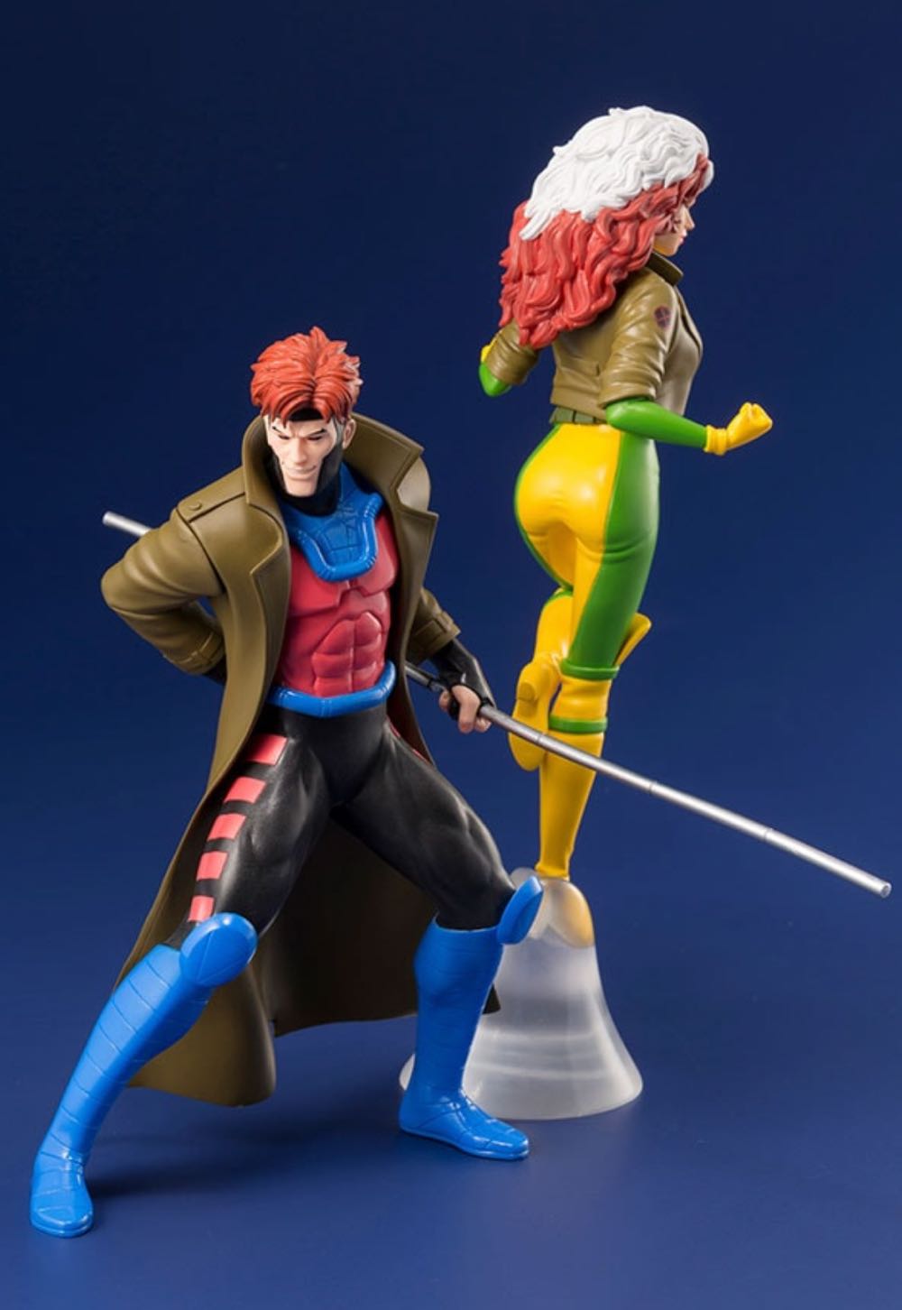 X-Men 92 ARTFX Gambit & Rogue Marvel X-Men ’92 ARTFX+ - Gambit & Rogue - Kotobukiya Artfx+ (Marvel X-Men ‘92) action figure collectible [Barcode 4934054006236] - Main Image 3