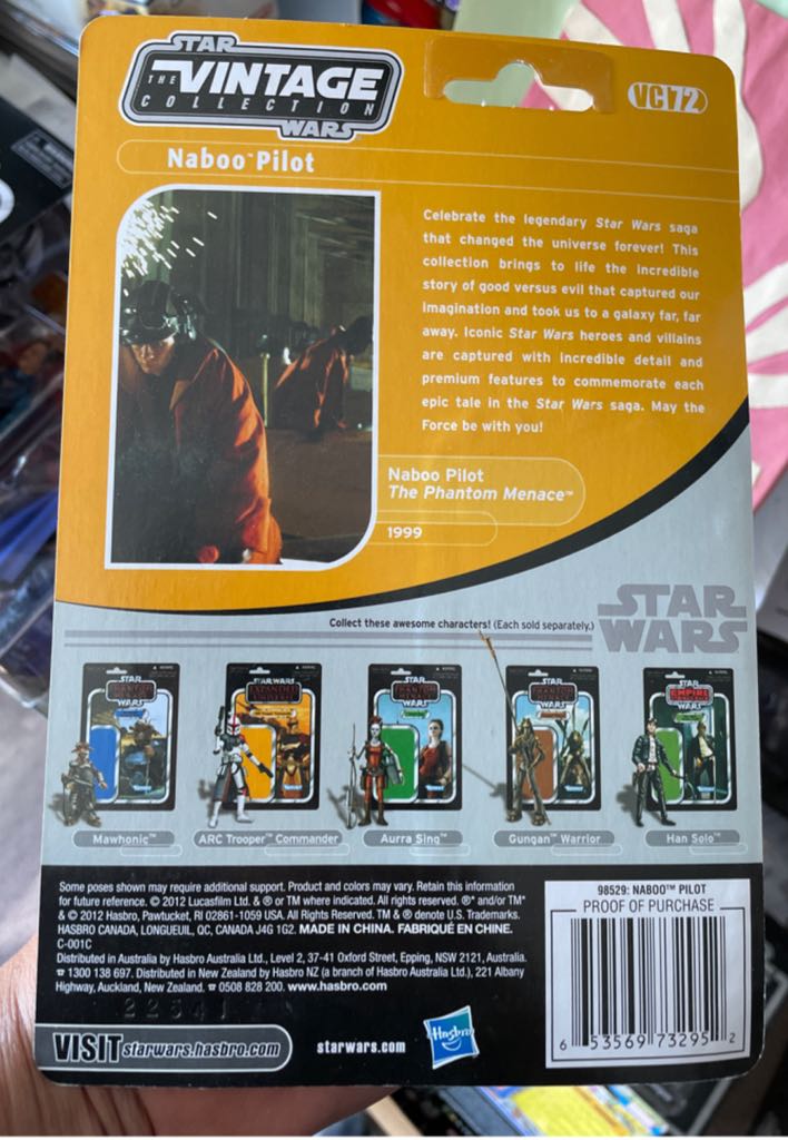 Phantom menace Naboo pilot - Hasbo / Kenner (1. Star Wars) action figure collectible - Main Image 2