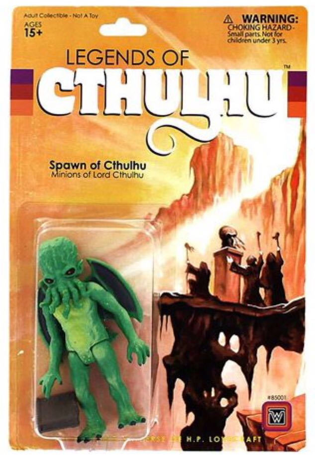 Legends Of Cthulhu - Spawn Of Cthulhu 3.75” Retro Action Figure - Warpo Toys action figure collectible - Main Image 1