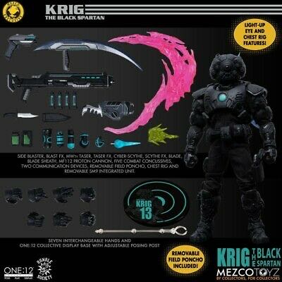 Mezco One:12 Collective Rumble Society Krig-13 Spartan Edition 6” Action Figure - Mezco Toyz (One:12 Collective - Rumble Society) action figure collectible - Main Image 2