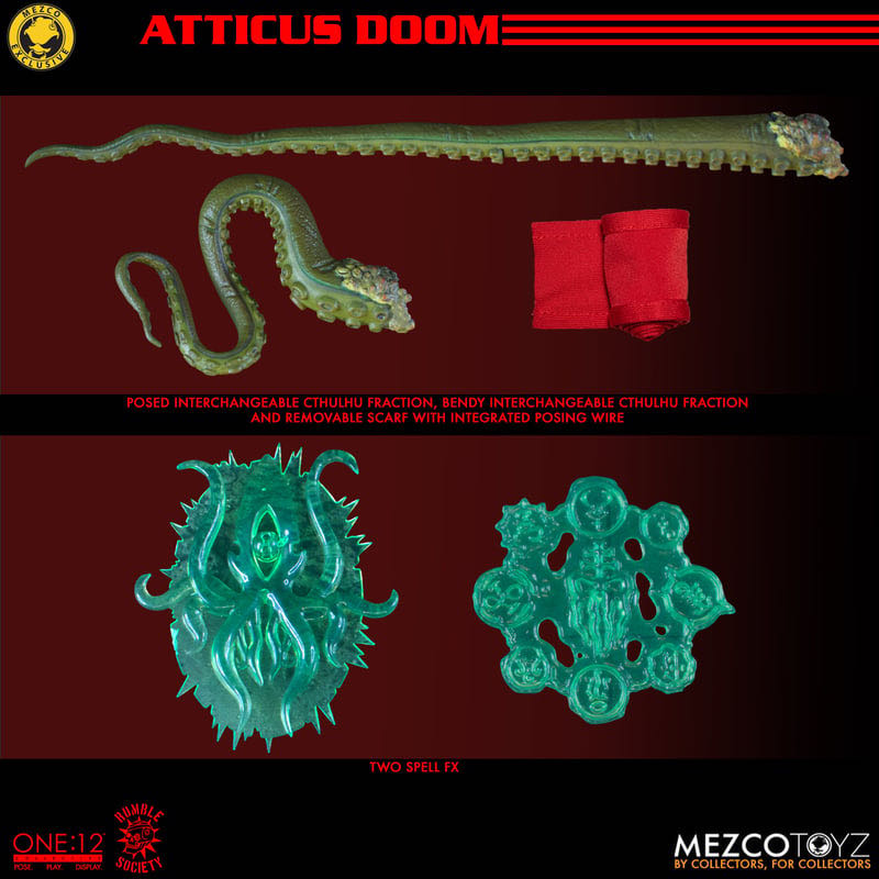Mezco Toyz One:12 Collective Rumble Society Atticus Doom - Mezco Toyz (One:12 Collective - Rumble Society) action figure collectible - Main Image 3
