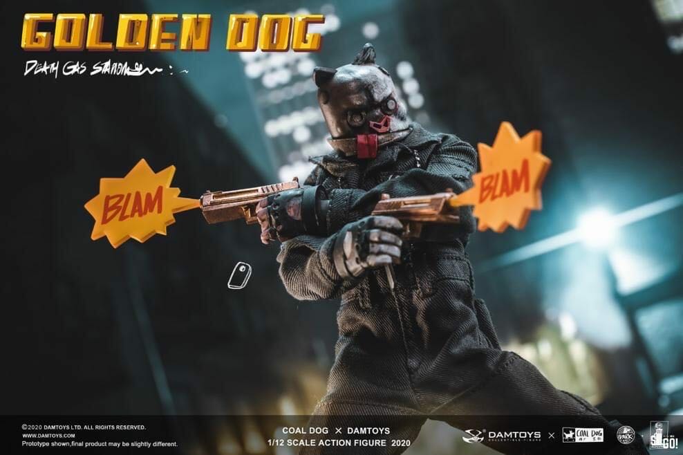 Death Gas Station - Golden Dog - Damtoys x Coal Dog (Death Gas Station) action figure collectible - Main Image 3