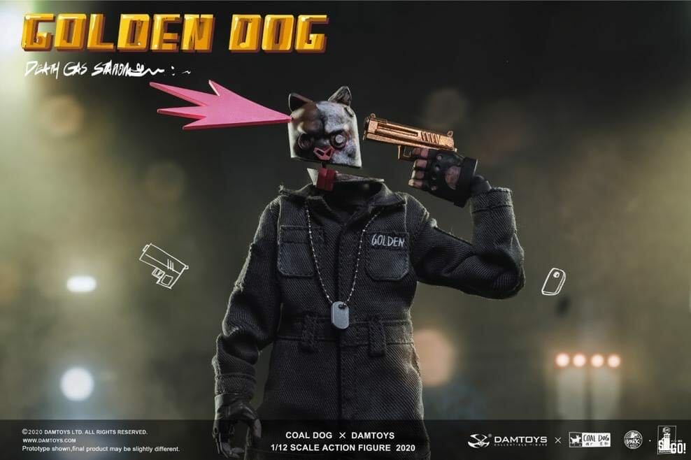 Death Gas Station - Golden Dog - Damtoys x Coal Dog (Death Gas Station) action figure collectible - Main Image 4