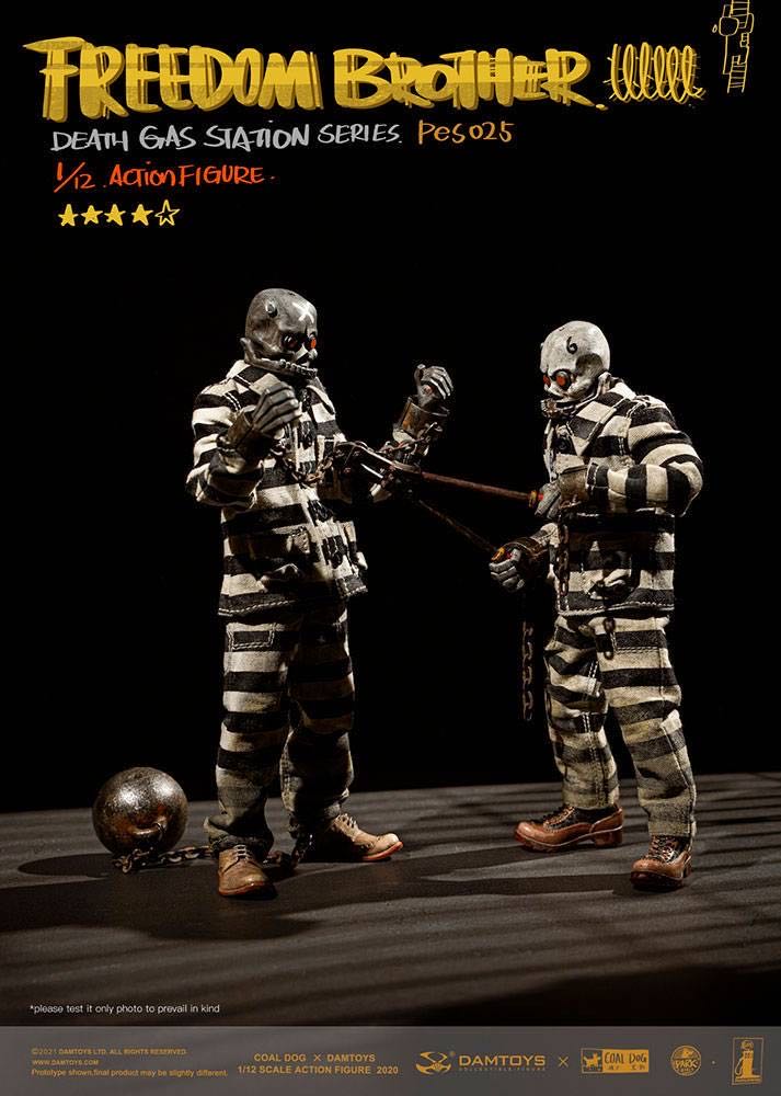 Coal Dog x Damtoys - Death Gas Station Series - Freedom Brothers 1/12 Action Figure Set - Coal Dog (Death Gas Station) action figure collectible - Main Image 3