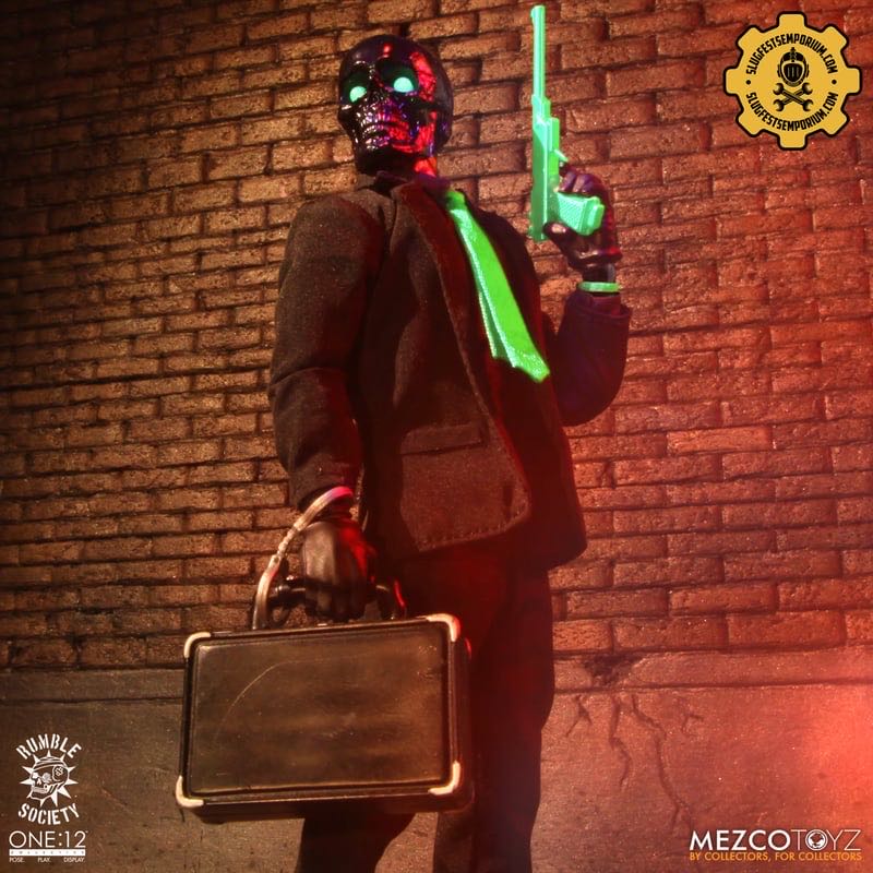 Mezco Rumble Skulls Black Death Brigade Brokers 3-Figure - Mezco Toyz (One:12 Collective - Rumble Society - Black Skulls Death Brigade) action figure collectible - Main Image 2