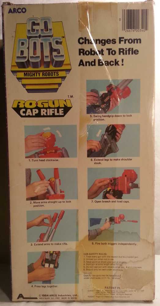 Go-bots Ro-gun Cap Rifle - Tonka (Gobots) action figure collectible - Main Image 2