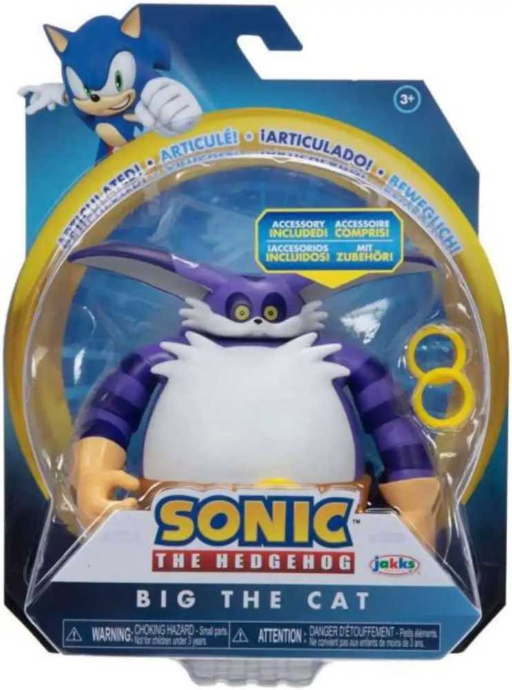 Sonic: Big the Cat with Rings - Jakks Pacific (Sonic The Hedgehog) action figure collectible [Barcode 192995416802] - Main Image 2