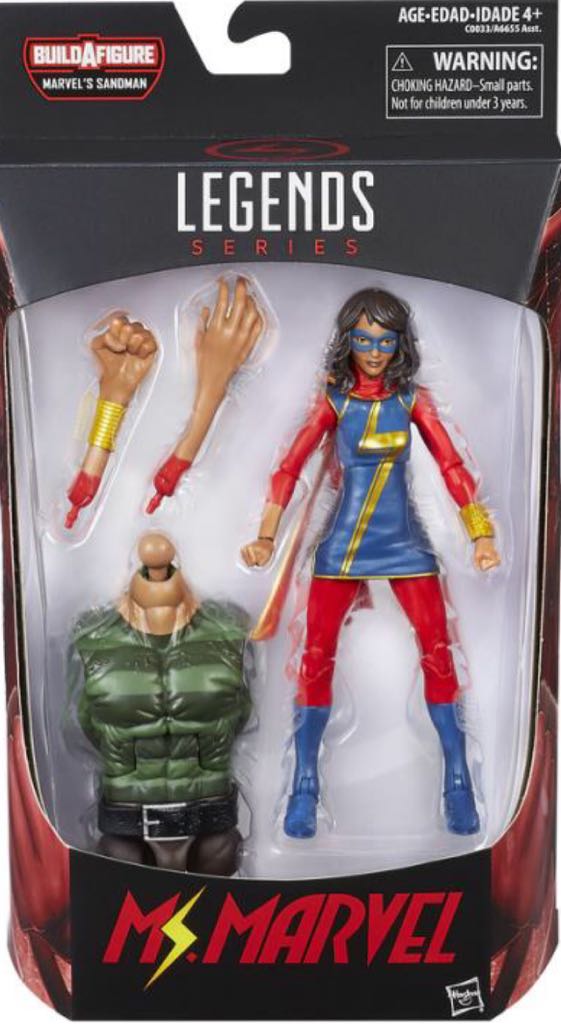 Marvel- Ms. Marvel Kamala Khan Legends - Hasbro - Marvel Legends (Hasbro BAF Wave: Sandman) action figure collectible - Main Image 2
