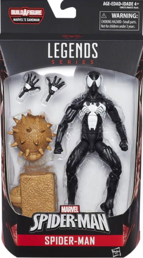 Spider-Man (Symbiote) - Hasbro - Marvel Legends (Hasbro BAF Wave: Sandman) action figure collectible - Main Image 2