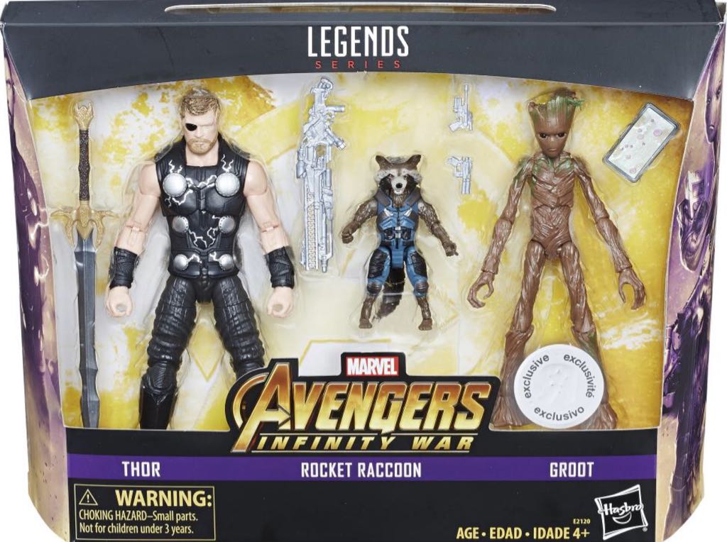Rocket Raccoon (MCU) - Hasbro - Marvel Legends (Hasbro Box Set: Infinity War 3-Pack) action figure collectible - Main Image 2