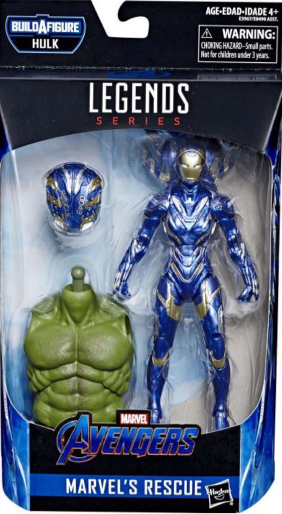 Rescue (MCU) - Hasbro - Marvel Legends (Hasbro BAF Wave: Professor Hulk (MCU)) action figure collectible - Main Image 2
