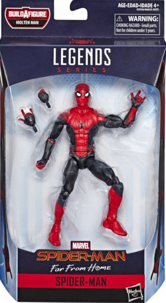 Spider-Man (MCU) Red/Black - Hasbro - Marvel Legends (Hasbro BAF Wave: Molten Man) action figure collectible - Main Image 2