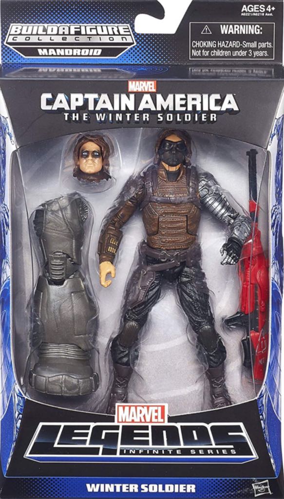 Winter Soldier (MCU) Mask - Hasbro - Marvel Legends (Hasbro BAF Wave: Mandroid) action figure collectible - Main Image 2