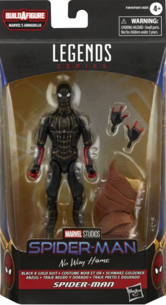 Spider-Man (MCU) Black & Gold - Hasbro - Marvel Legends (Hasbro BAF Wave: Armadillo) action figure collectible - Main Image 2