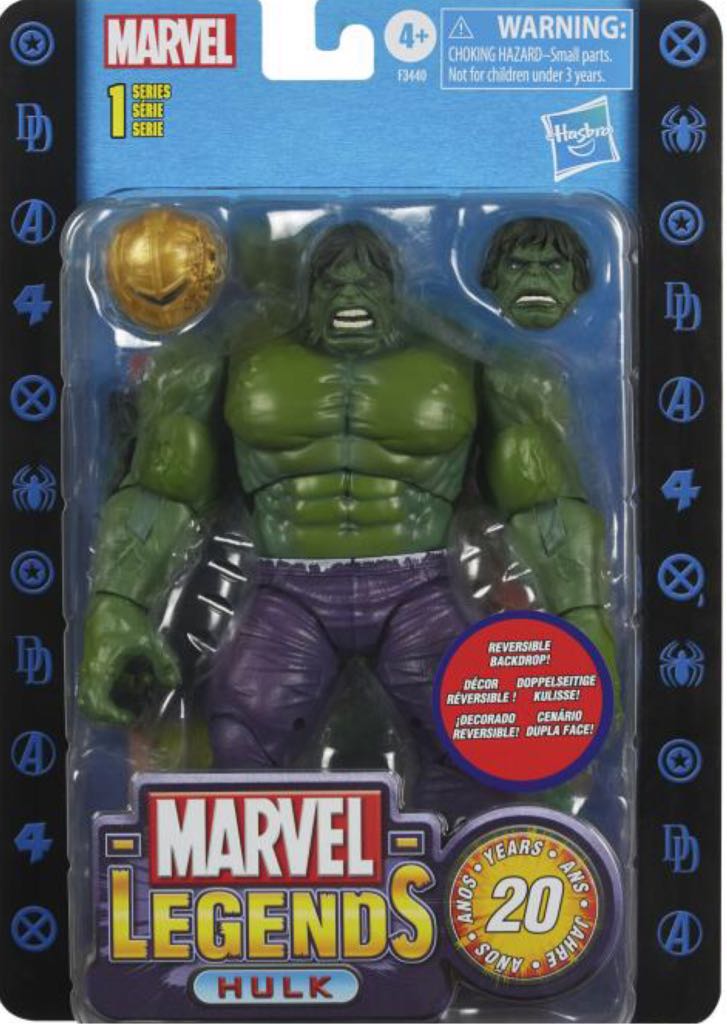 Hulk (Alternate Head) - Hasbro - Marvel Legends (Marvel Legends 20th Anniversary) action figure collectible - Main Image 2
