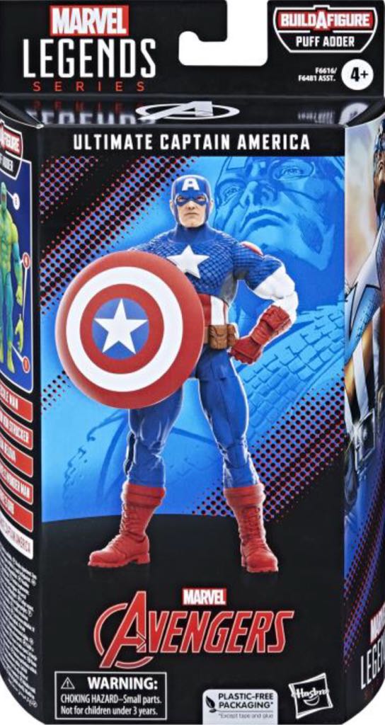 Captain America (Ultimate) - Hasbro - BAF (Hasbro BAF Wave: Puff Adder) action figure collectible - Main Image 2
