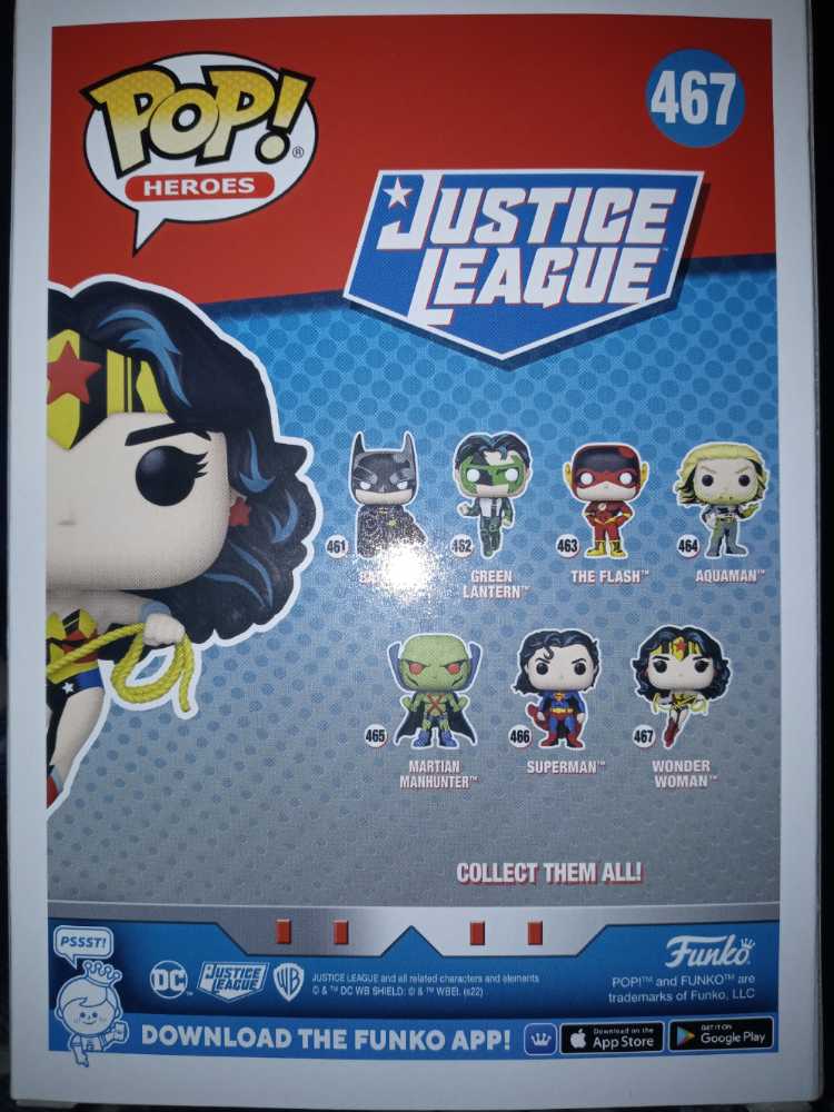 Wonder Woman #467 - Funko (Justice League) (Funko Pop) action figure collectible [Barcode 889698666213] - Main Image 2