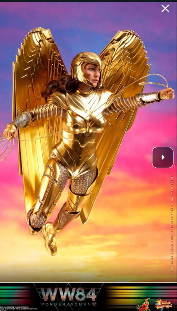 Wonder Woman 1984 Golden Armor Deluxe - Hot Toys (WW 84 Movie) action figure collectible [Barcode 4895228605412] - Main Image 3